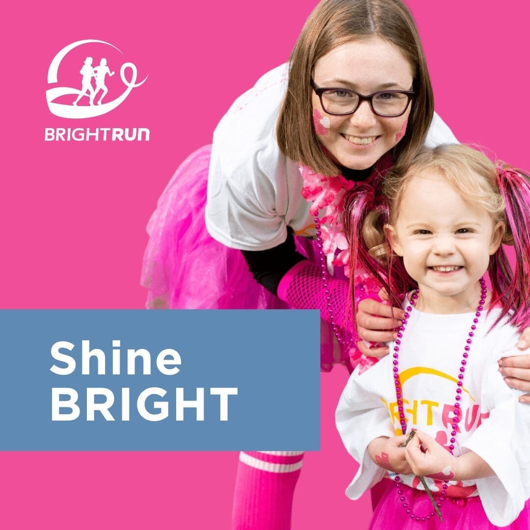 BR_Trio_Playlist Picture of a young woman and child with a text overlay that says "Shine BRIGHT"