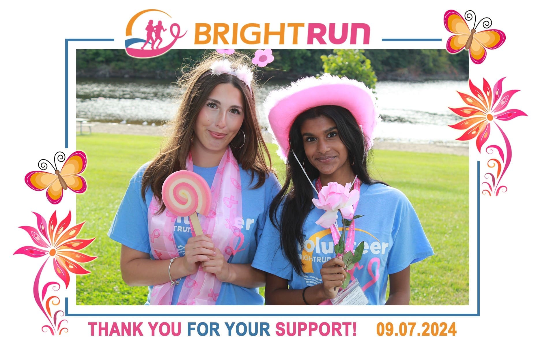 A group of BRIGHT Run Volunteers